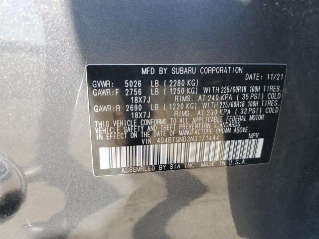 4S4BTGND3N3171444 Subaru OUTBACK LI