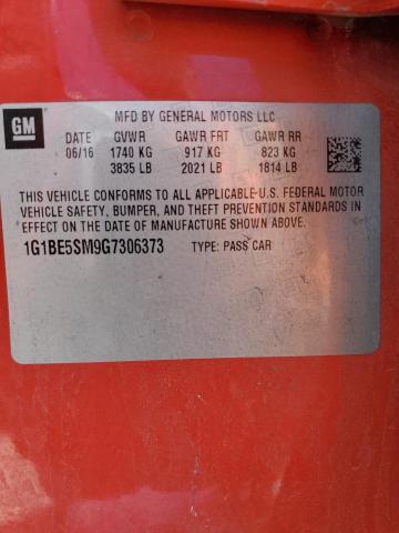 1G1BE5SM9G7306373 Chevrolet le2 - di: direct injection, alum, vvt, gen i, gmna