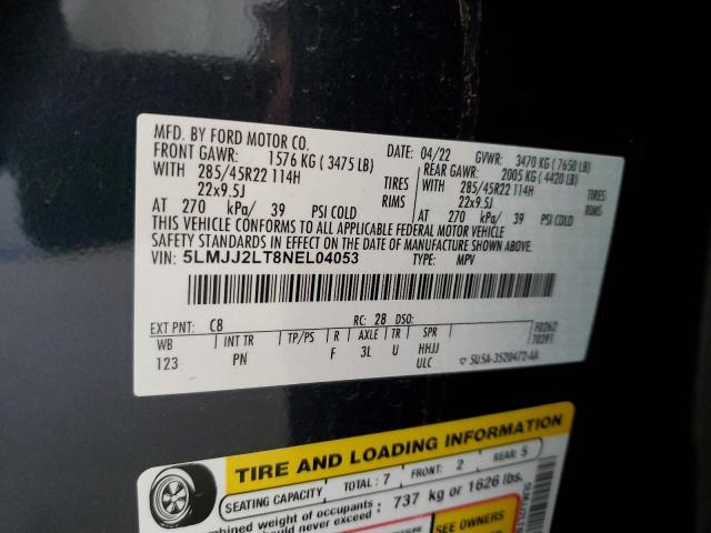 5LMJJ2LT8NEL04053 Lincoln Navigator