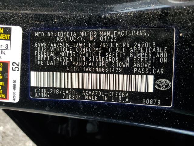 4T1G11AK4NU661429 Toyota a25a-fks