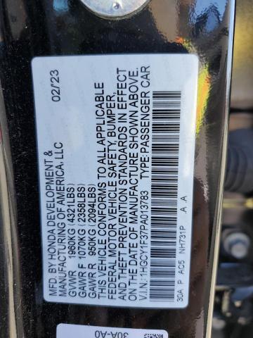 1HGCY1F37PA013783 Honda l15be