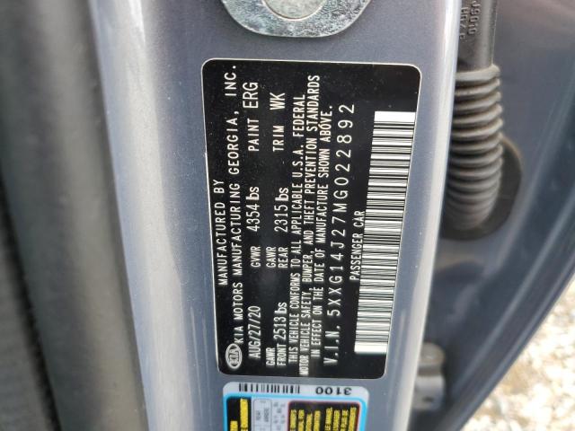 5XXG14J27MG022892 KIA K5 LXS