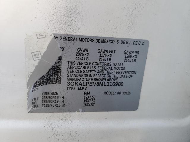 3GKALPEV8ML316980 GMC TERRAIN SL