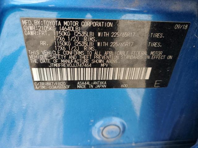JTMBFREV0JJ747464 Toyota 2ar-fe