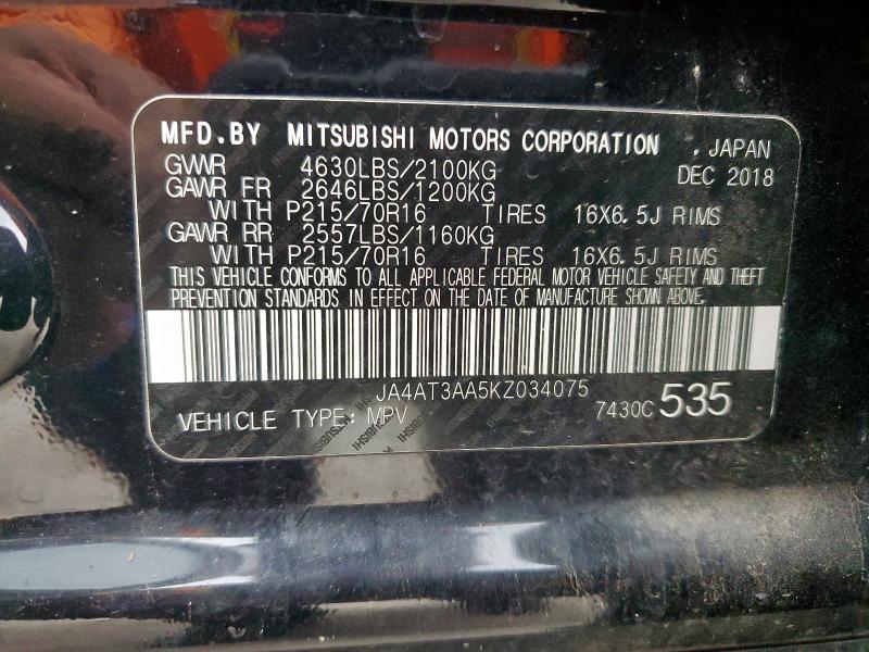 JA4AT3AA5KZ034075 Mitsubishi ECLIPSE CR