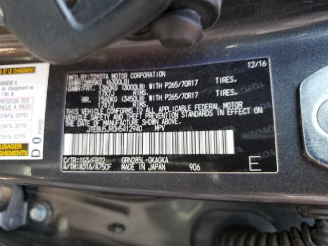 JTEBU5JR0H5412940 Toyota 4RUNNER SR