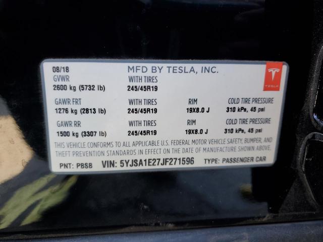 5YJSA1E27JF271596 Tesla MODEL S