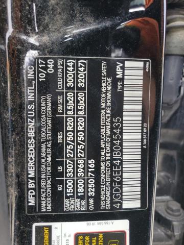 4JGDF6EE4JB045435 Mercedes-Benz m276