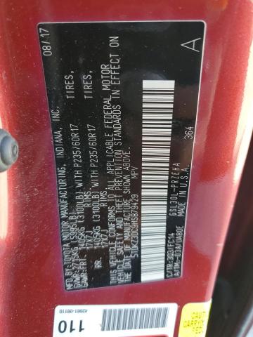 5TDKZ3DC9HS879429 Toyota SIENNA LE