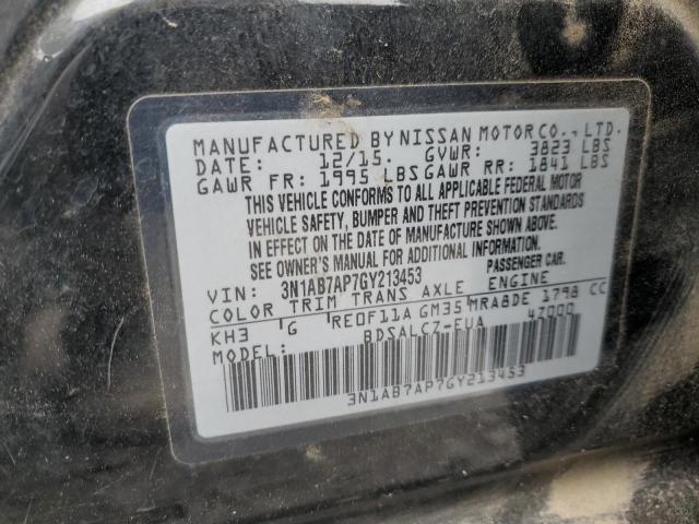 3N1AB7AP7GY213453 Nissan Sentra