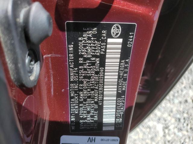 4T1BD1EB0EU029040 Toyota 2ar-fxe+2jm