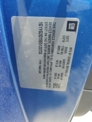 1G1YG2D78E5120732 Chevrolet CORVETTE S
