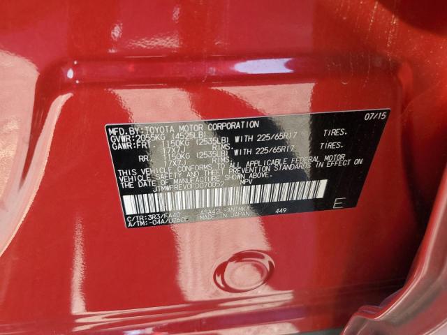 JTMWFREV0FD070052 Toyota 2ar-fe