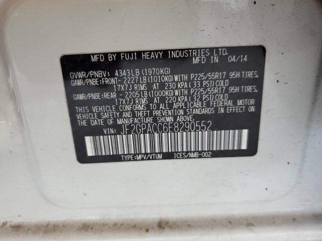 JF2GPACC6E8290552 Subaru 2.0l na