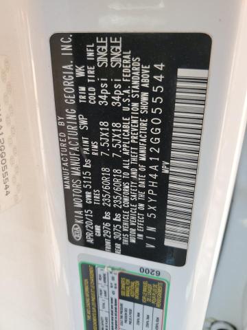 5XYPH4A12GG055544 KIA dohc t-gdi theta ii