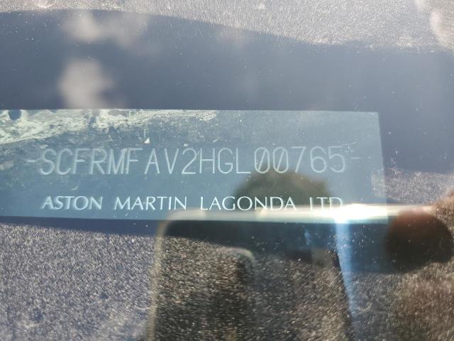 SCFRMFAV2HGL00765 Aston Martin DB11