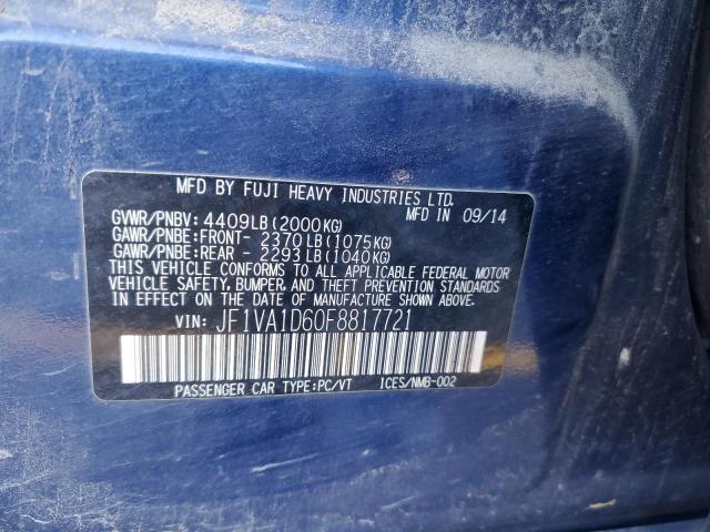 JF1VA1D60F8817721 Subaru WRX PREMIU
