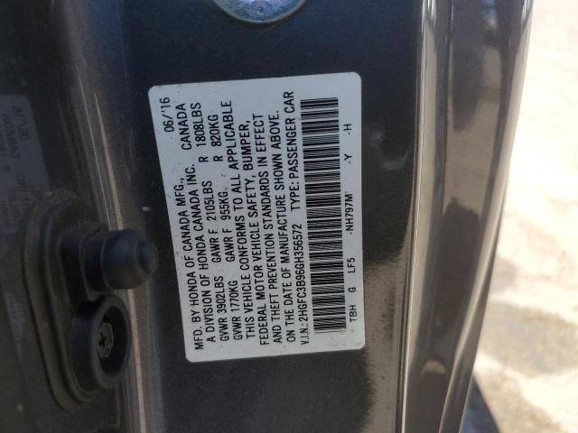 2HGFC3B96GH356572 Honda l15b7