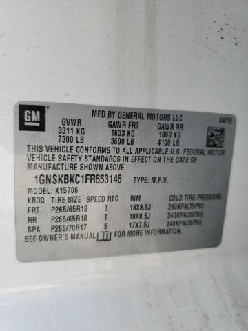 1GNSKBKC1FR653146 Chevrolet TAHOE K150