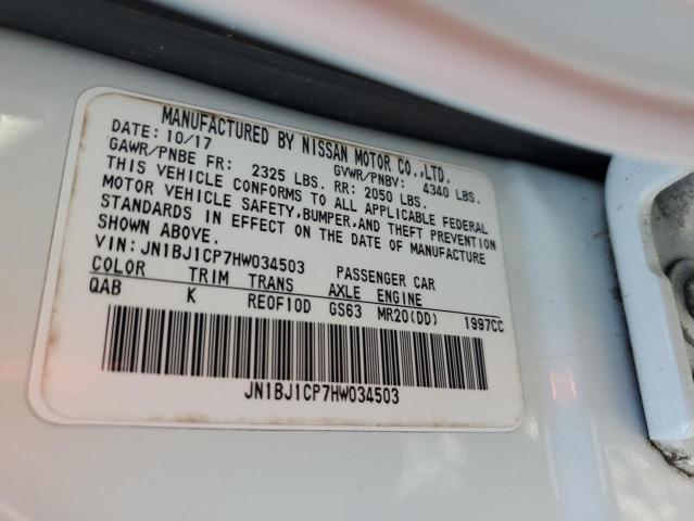 JN1BJ1CP7HW034503 Nissan ROGUE SPOR