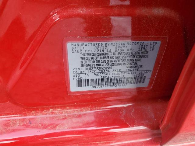 3N1CB7AP3HY272980 Nissan SENTRA SR