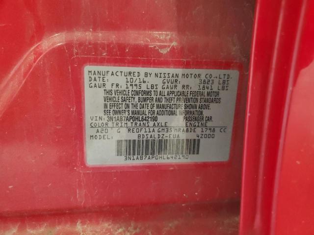 3N1AB7AP0HL642190 Nissan 2017