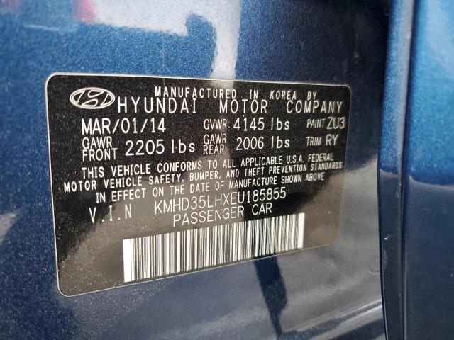 KMHD35LHXEU185855 Hyundai ELANTRA GT