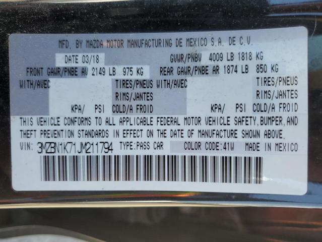 3MZBN1K71JM211794 Mazda 3 SPORT