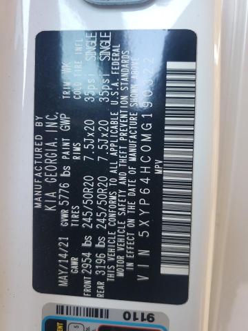5XYP64HC0MG190322 KIA kmc gdi lambda-ii