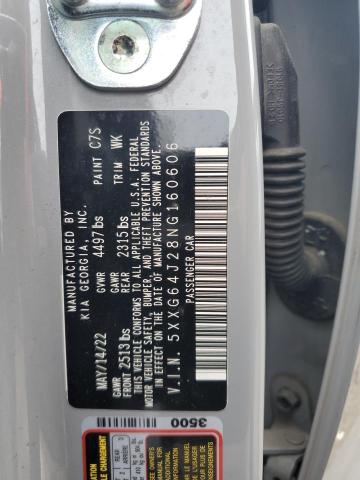 5XXG64J28NG160606 KIA t-gdi gamma ii