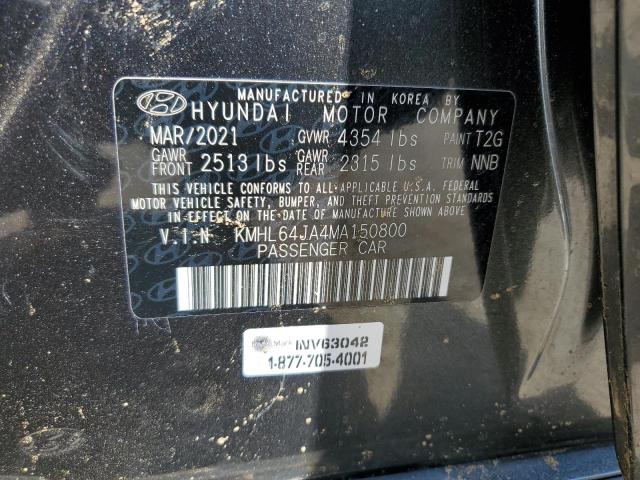 KMHL64JA4MA150800 Hyundai gdi theta iii
