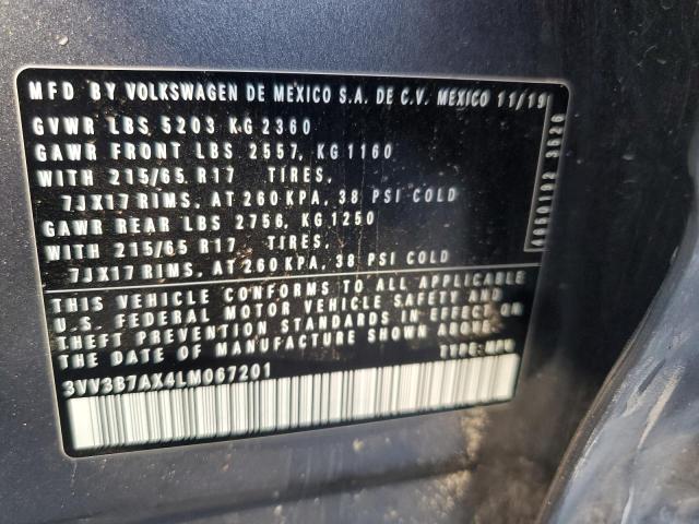 3VV3B7AX4LM067201 Volkswagen TIGUAN SE
