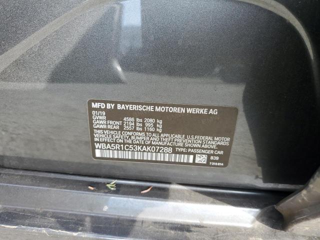 WBA5R1C53KAK07288 BMW 330I