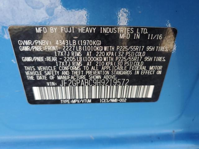 JF2GPABC9H9219572 Subaru Crosstrek