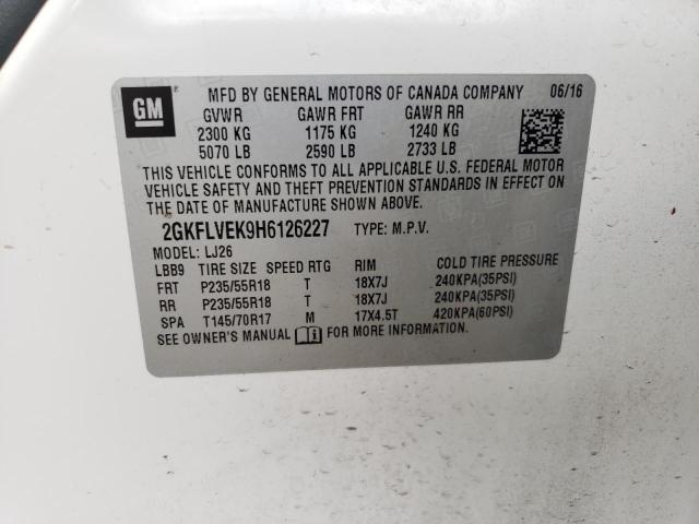 2GKFLVEK9H6126227 GMC lea - sidi: spark ignited direct injection, e85 max, alum