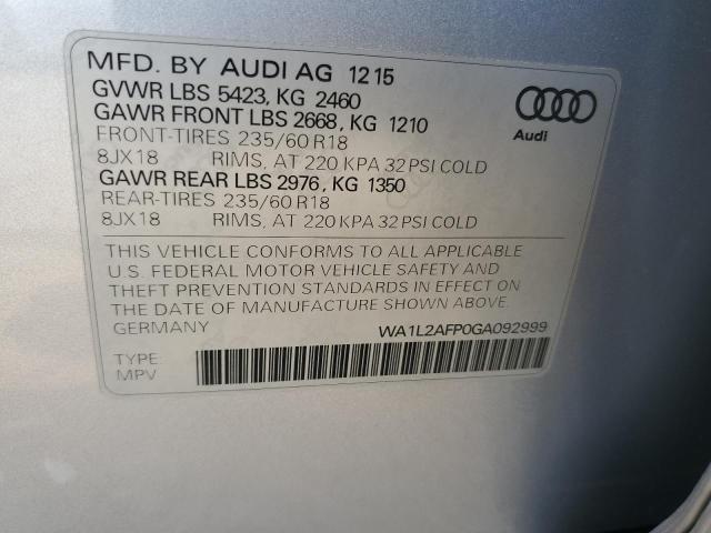 WA1L2AFP0GA092999 Audi Q5 PREMIUM
