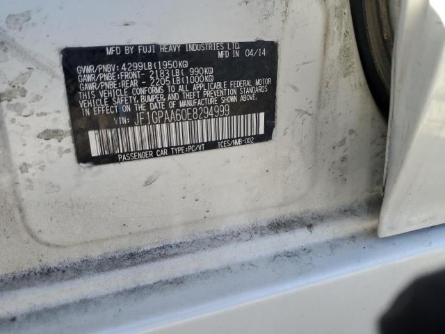 JF1GPAA60E8294999 Subaru 2014