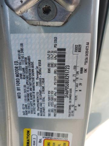 3FA6P0SU8ER291723 Ford FUSION TIT