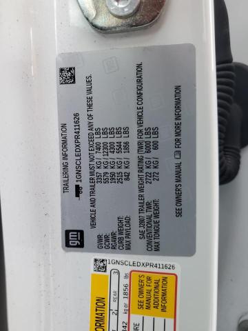 1GNSCLEDXPR411626 Chevrolet TAHOE C150