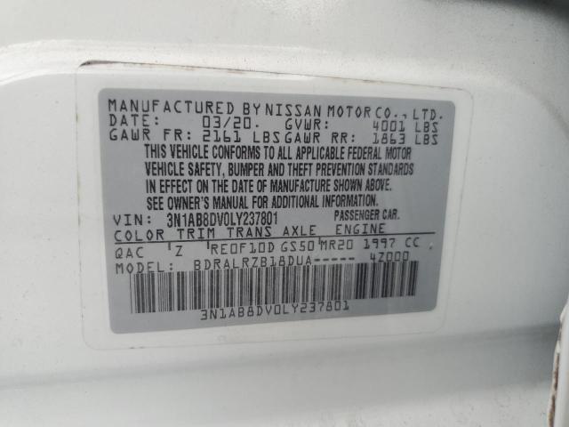 3N1AB8DV0LY237801 Nissan SENTRA SR