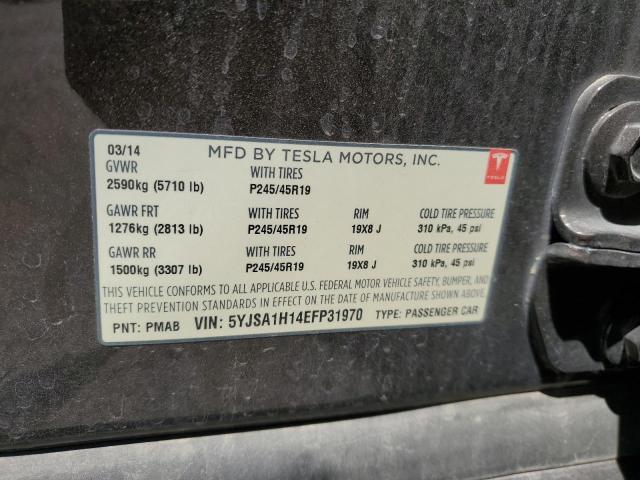 5YJSA1H14EFP31970 Tesla MODEL S