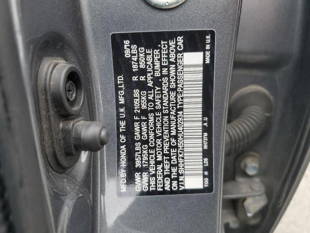 SHHFK7H50HU402934 Honda CIVIC EX