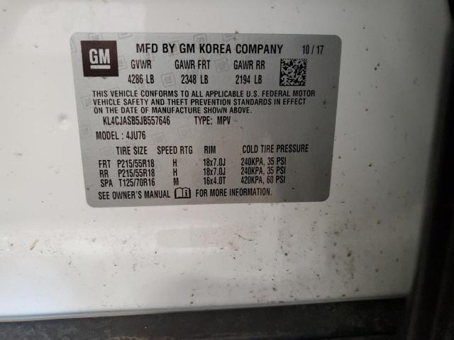 KL4CJASB5JB557646 Buick ENCORE PRE