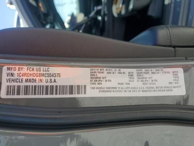 1C4RDHDG8MC554375 Dodge 2021