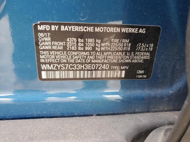 WMZYS7C33H3E07240 Mini COOPER COU