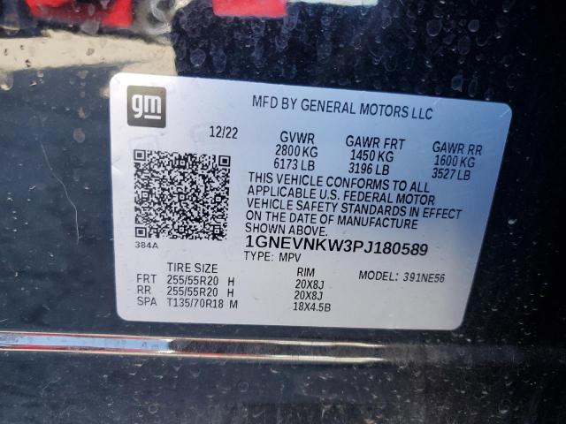 1GNEVNKW3PJ180589 Chevrolet lfy
