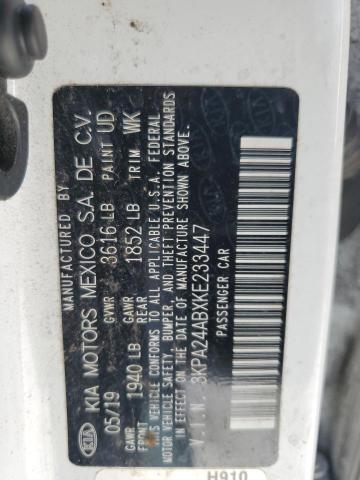 3KPA24ABXKE233447 KIA RIO S