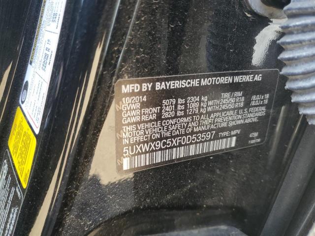 5UXWX9C5XF0D53597 BMW X3 XDRIVE2