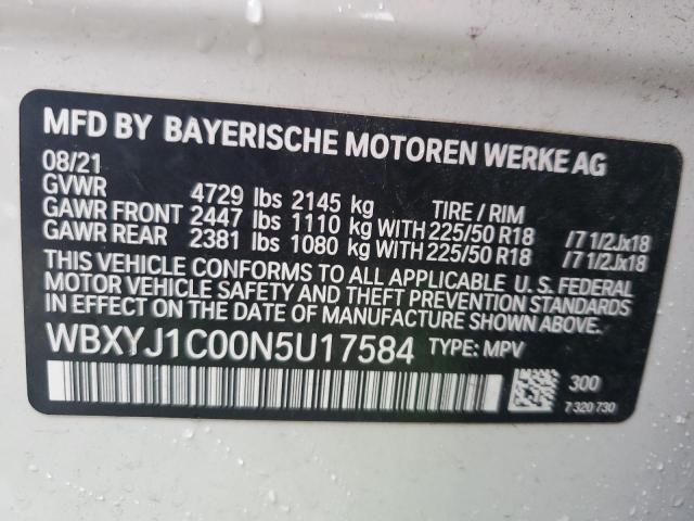 WBXYJ1C00N5U17584 BMW X2 XDRIVE2