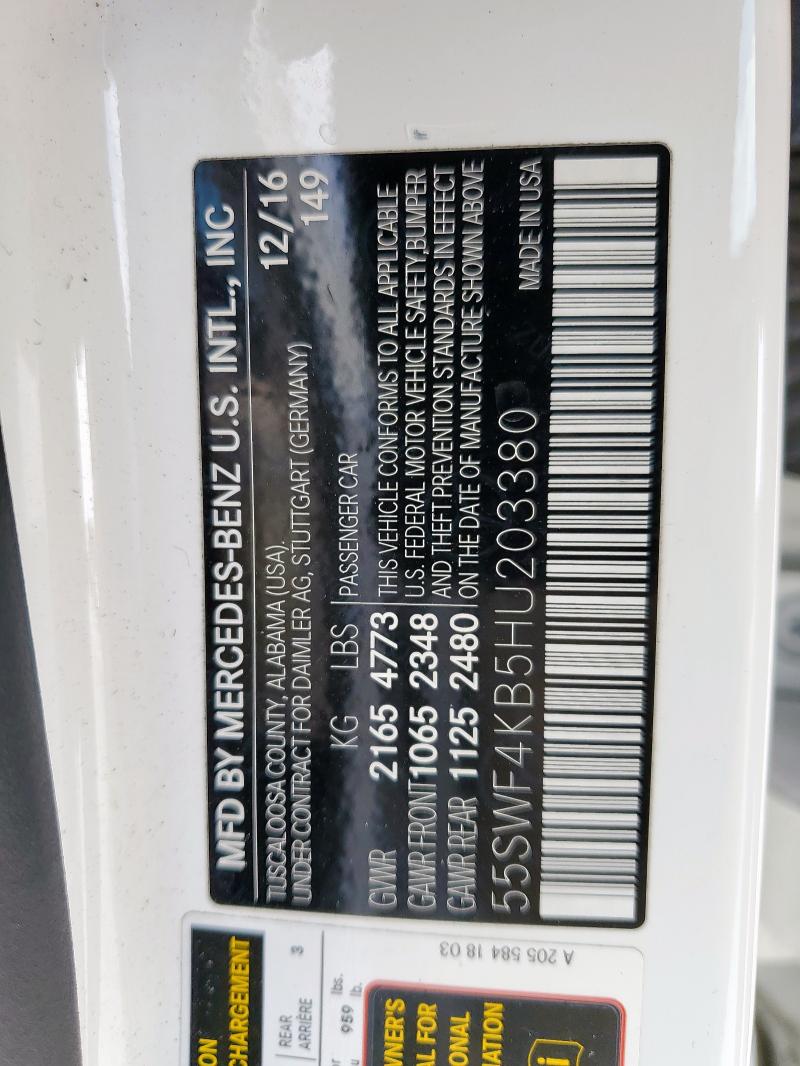 55SWF4KB5HU203380 Mercedes-Benz C 300 4MAT